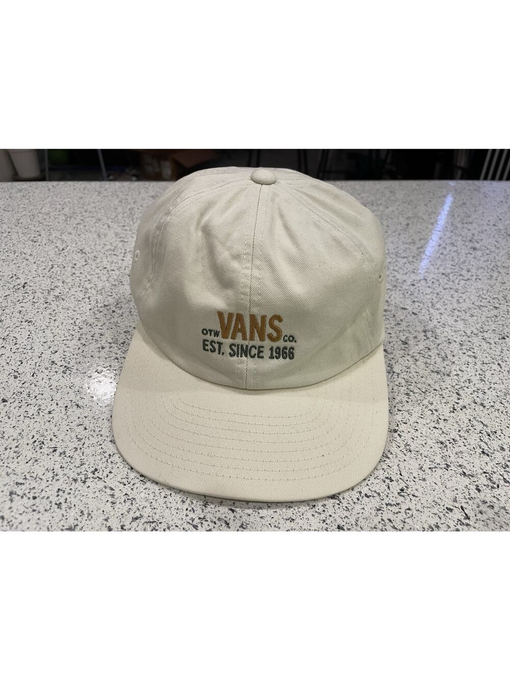 Vans 6 panel hat strap canvas Skate adjustable beige surf Cap